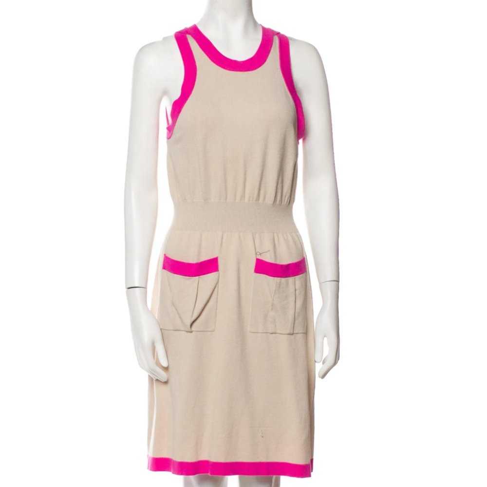 MILLY Knit Small Colorblock Pattern Mini Dress - Worn Once
